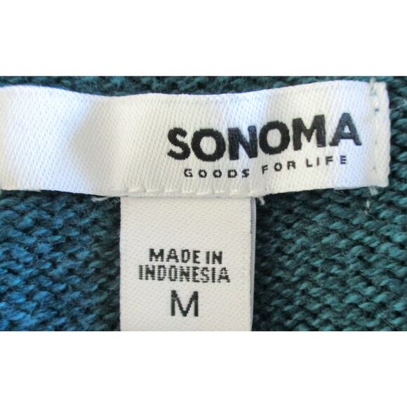 Sonoma Women's Green Long Sleeve Stretch Sweater Size Medium - Picture 8 of 10